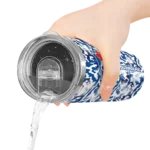 personalized toronto blue jays claw marks blue white skinny tumbler best selling.webp