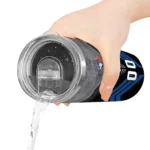 personalized toronto blue jays hexagon honeycomb blue black skinny tumbler best selling.webp