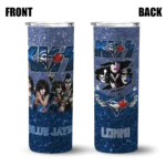 personalized toronto blue jays kiss band navy skinny tumbler best selling 1.webp