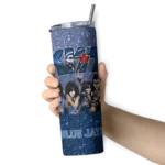 personalized toronto blue jays kiss band navy skinny tumbler best selling 1.webp