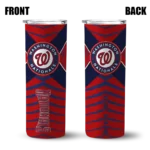 personalized washington nationals camo texture red skinny tumbler best selling.webp