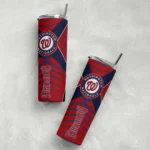 personalized washington nationals camo texture red skinny tumbler best selling.webp