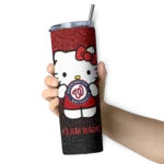 personalized washington nationals hello kitty red black skinny tumbler best selling.webp