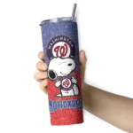 personalized washington nationals snoopy attitude red skinny tumbler best selling.webp