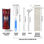 personalized washington nationals stacked diamond red skinny tumbler best selling.webp