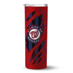personalized washington nationals star pop red black skinny tumbler best selling.webp