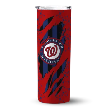 personalized washington nationals star pop red black skinny tumbler best selling.webp