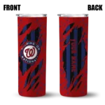 personalized washington nationals star pop red black skinny tumbler best selling.webp