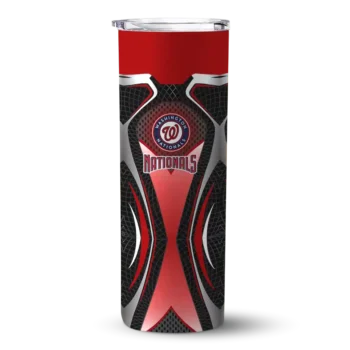 personalized washington nationals superman emblem red black skinny tumbler best selling.webp