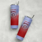 personalized washington nationals swirl texture red skinny tumbler best selling.webp