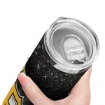 pittsburgh pirates radiant glitter black skinny tumbler best selling.webp