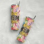 san diego padres flower cluster skinny tumbler best selling 1.webp