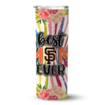 san francisco giants flower cluster skinny tumbler best selling.webp
