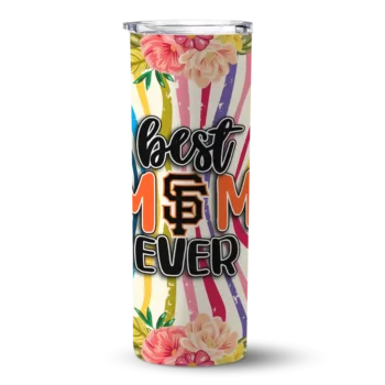 san francisco giants flower cluster skinny tumbler best selling.webp