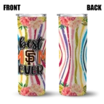san francisco giants flower cluster skinny tumbler best selling.webp