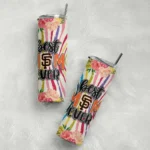 san francisco giants flower cluster skinny tumbler best selling.webp