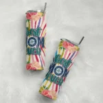 seattle mariners flower cluster skinny tumbler best selling.webp