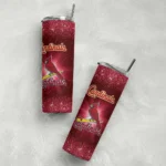 st louis cardinals radiant glitter red skinny tumbler best selling.webp