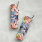 tampa bay rays flower cluster skinny tumbler best selling.webp