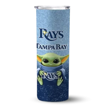 tampa bay rays yoda smile navy skinny tumbler best selling.webp