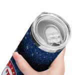 texas rangers radiant glitter blue skinny tumbler best selling.webp