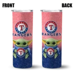texas rangers yoda smile blue skinny tumbler best selling.webp