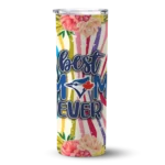 toronto blue jays flower cluster skinny tumbler best selling.webp