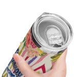 toronto blue jays flower cluster skinny tumbler best selling.webp