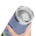 toronto blue jays yoda smile blue skinny tumbler best selling.webp