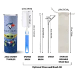 toronto blue jays yoda smile blue skinny tumbler best selling.webp