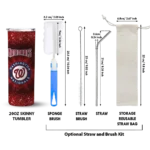washington nationals radiant glitter red skinny tumbler best selling.webp