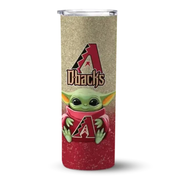 arizona diamondbacks yoda smile red skinny tumbler best selling 1.webp