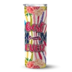atlanta braves flower cluster skinny tumbler best selling 1 1 4.webp