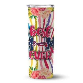 atlanta braves flower cluster skinny tumbler best selling 1 1 4.webp