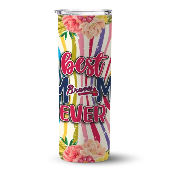 atlanta braves flower cluster skinny tumbler best selling 1 1 4.webp