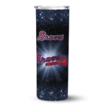 atlanta braves radiant glitter navy skinny tumbler best selling 8.webp