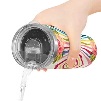 baltimore orioles flower cluster skinny tumbler latest model.webp