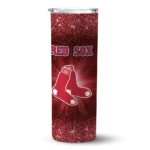 boston red sox radiant glitter red skinny tumbler best selling 1.webp
