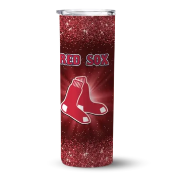 boston red sox radiant glitter red skinny tumbler best selling 1.webp