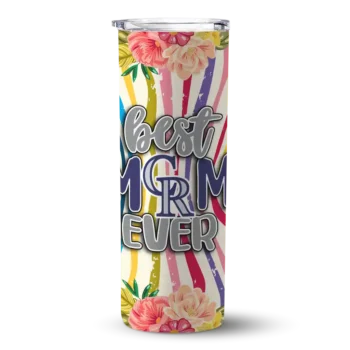colorado rockies flower cluster skinny tumbler best selling 3.webp