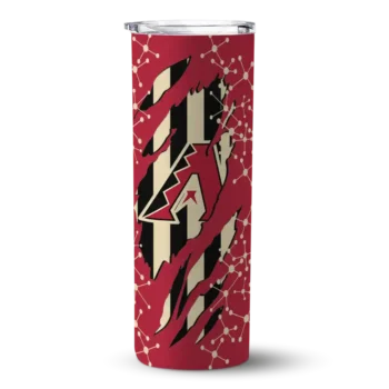custom arizona diamondbacks star pop red black skinny tumbler best selling 1.webp