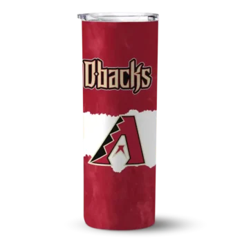 custom arizona diamondbacks torn band red white skinny tumbler best selling.webp