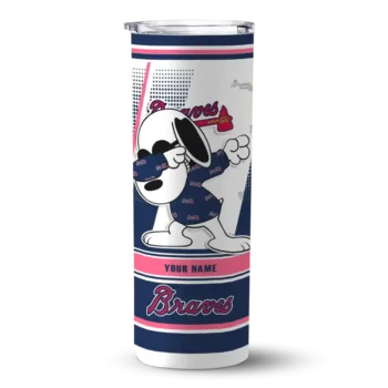 custom atlanta braves snoopy dog navy white skinny tumbler best selling 1.webp