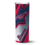 custom atlanta braves web stripes navy white skinny tumbler best selling 3.webp