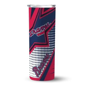 custom atlanta braves web stripes navy white skinny tumbler best selling 3.webp