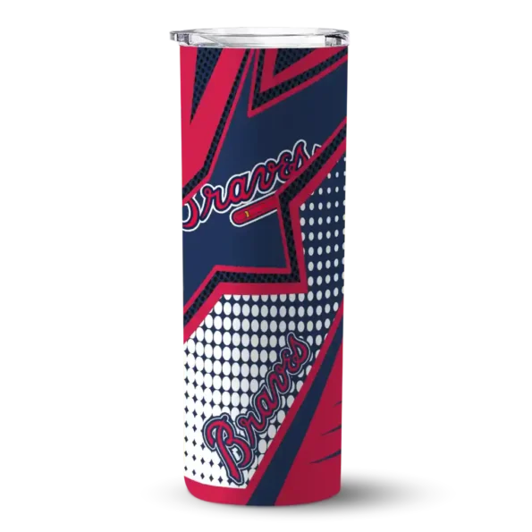 custom atlanta braves web stripes navy white skinny tumbler best selling 3.webp