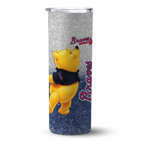 custom atlanta braves winnie the pooh navy gray skinny tumbler best selling 6.webp