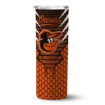 custom baltimore orioles chevron stripes orange skinny tumbler best selling 1.webp