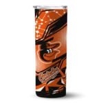 custom baltimore orioles helmet clash orange skinny tumbler best selling.webp