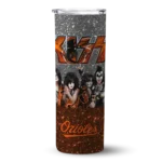 custom baltimore orioles kiss band black skinny tumbler best selling 1 2 1.webp